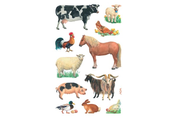 Z-DESIGN Sticker Kids 53720 Bauernhoftiere 2 Stück