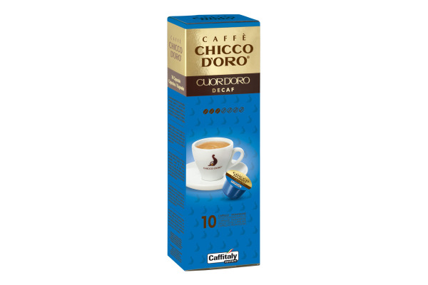 CHICCO D' Caffitaly Kapseln 802024 Cuor d'Oro decaf 10 Stk.