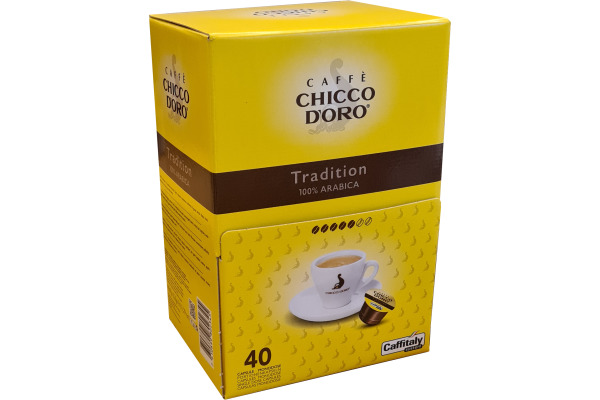 CHICCO D' Caffitaly Kapseln 802345 Tradition 100% Arabica 40 Stk.