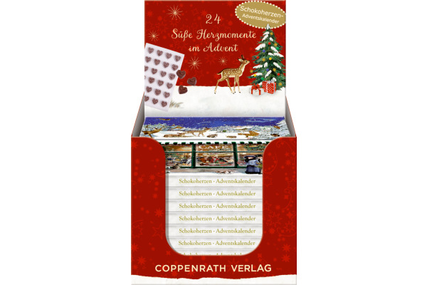 COPPENRAT Adventskalender Schokolade 72545 Herzmomente im Advent