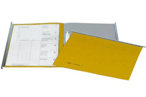 BIELLA Register-Hängemappen-Set A4 27143020U gelb 32x25cm 10 Stück