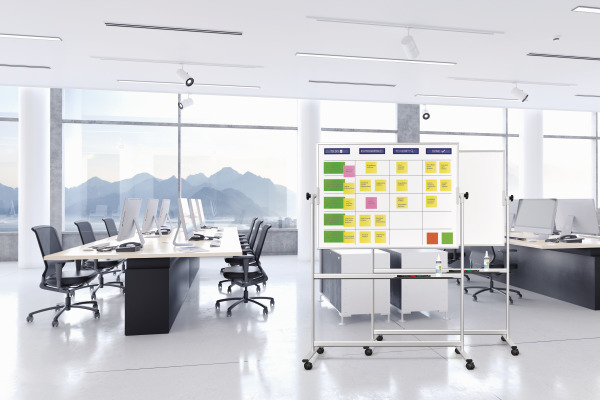 MAGNETOP. SCRUM Board 1200x900mm 1240499 Standard mobil inkl. Zubehör
