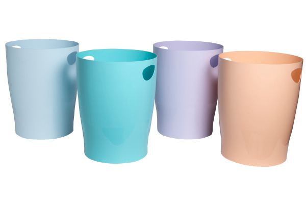 EXACOMPTA Papierkorb Ecobin 15 l 45361D Aquarel, korallenrot