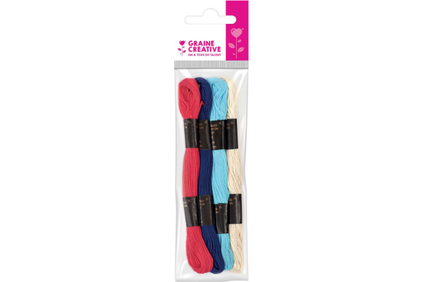 GRAINECRÉ Stickfäden 4x7m GC-205012 assortiert