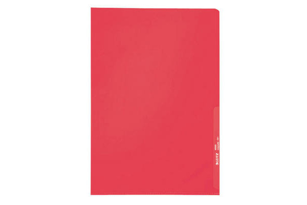 LEITZ Sichtmappen PP A4 40000025 rot, 0,13mm 100 Stück