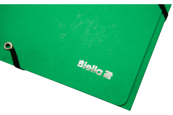 BIELLA Gummibandmappe A4 17840130U grün, 355gm2 200 Bl.