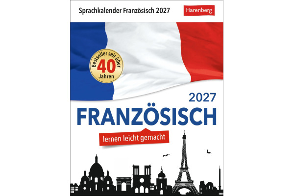 HARENBERG Abreisskalender 2027 211090027 Französisch DE, FR 12.5x16cm