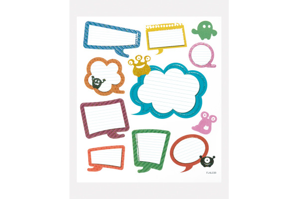 FOLIA Charming-Sticker 18204 Monster 2 Blatt/36 Stück