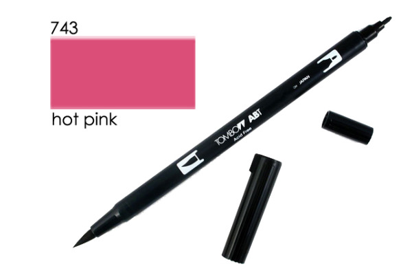 TOMBOW Dual Brush Pen ABT 743 hot pink