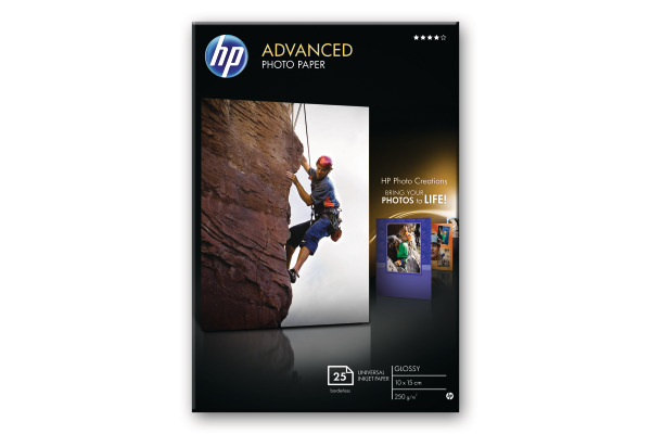 HP Advanced Glossy Photo 10x15cm Q8691A InkJet 250g, randlos 25 Blatt