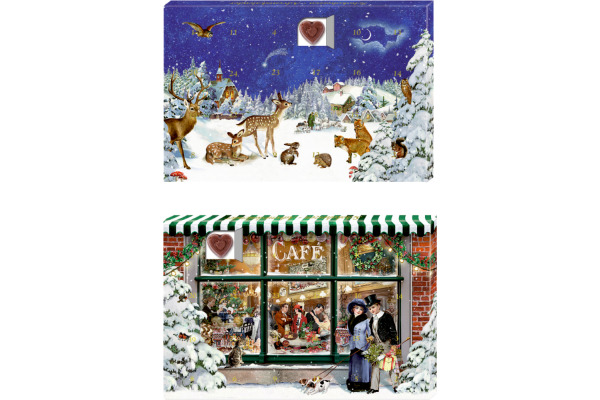 COPPENRAT Adventskalender Schokolade 72545 Herzmomente im Advent