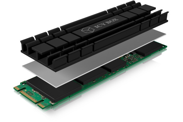ICY BOX Heat sink for M.2 SSD IBM2HS701 Aluminium 5mm