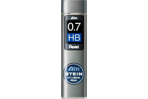 PENTEL Bleistiftmine AINSTEIN 0.7mm C277-HBO schwarz/40 Stück HB