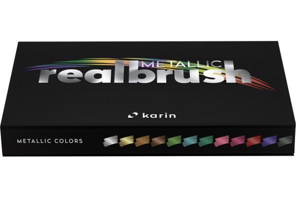 KARIN Real Brush 0.4mm 32C1 Metallic 12 Stück