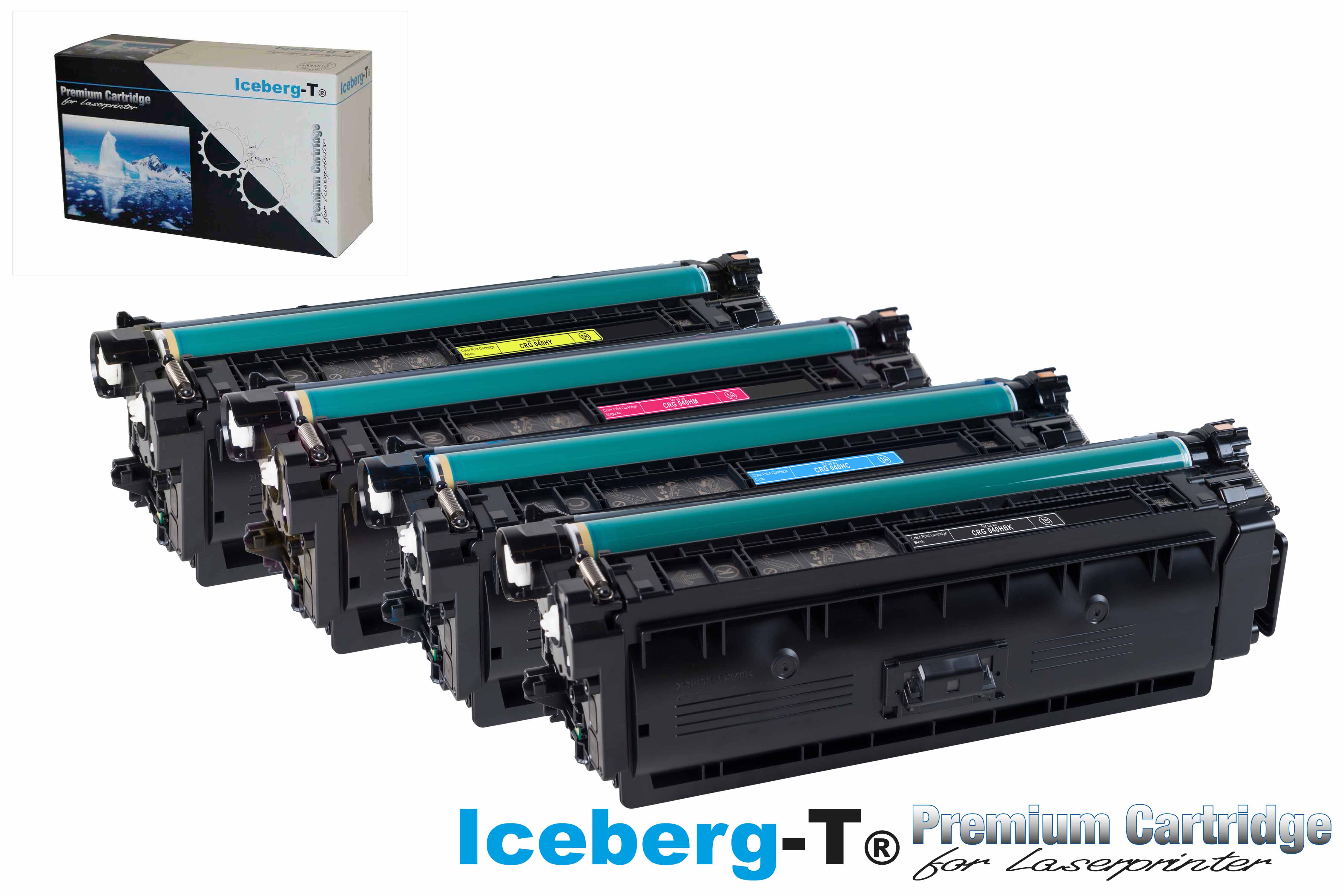Iceberg-T Toner SET CRG 040H Set mit allen vier Farben