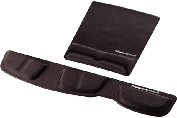 FELLOWES Mausmatte Crystals 9181201 schwarz,mit Handgelenkauflage