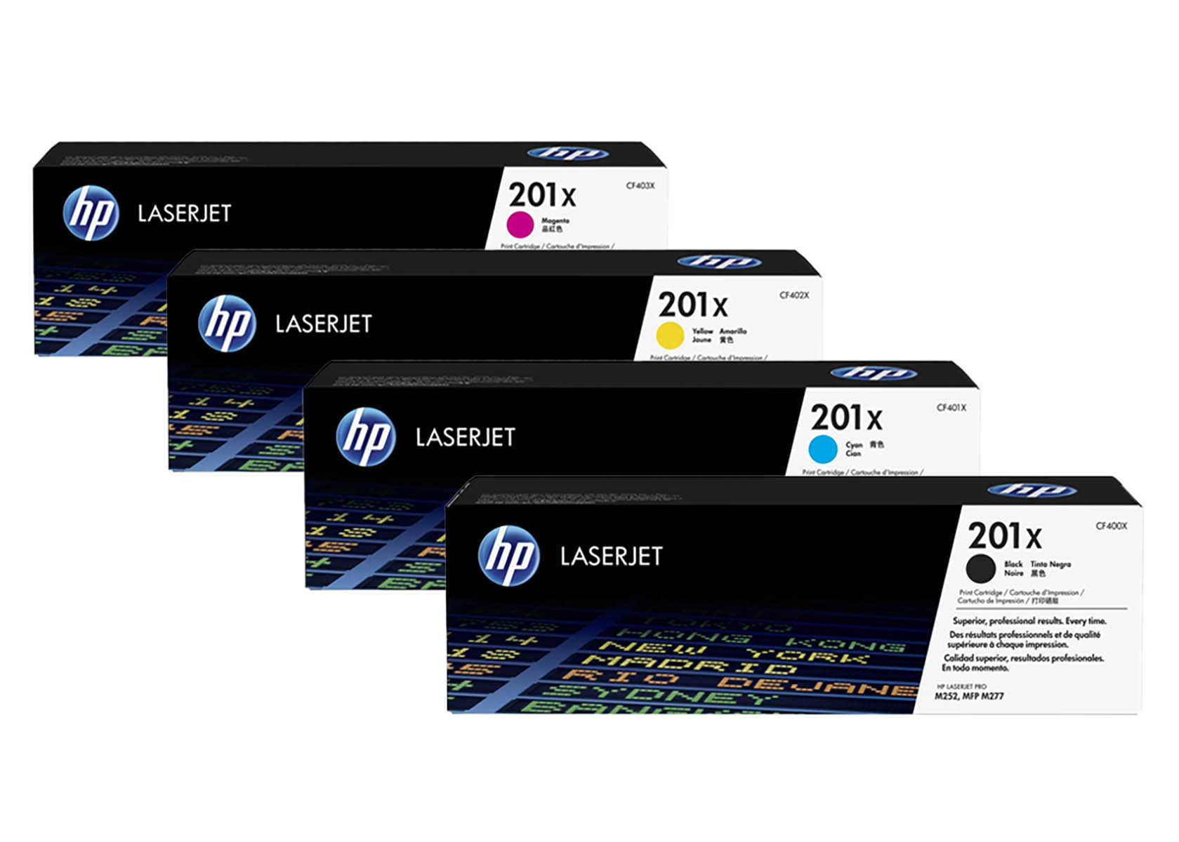 Original HP CF400X / 201X SET Multipack / Set mit allen vier Farben