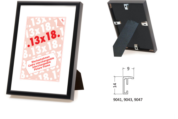 DEBEX Wechselrahmen 18x24cm 904101-18 Alu silber