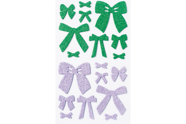 FOLIA Moosgummi Sticker 23780 Bows Romantic 36 Stück