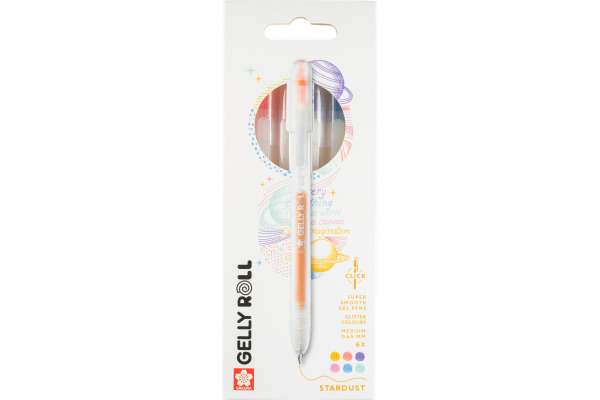 SAKURA Gelly Roll 0.8mm PXGBRASTA Stardust, ass. 6 Stück