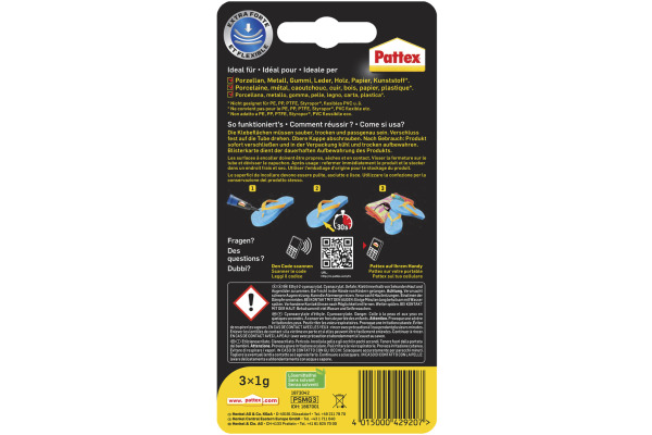 PATTEX Ultra Gel PSMG3 Mini Trio 3g