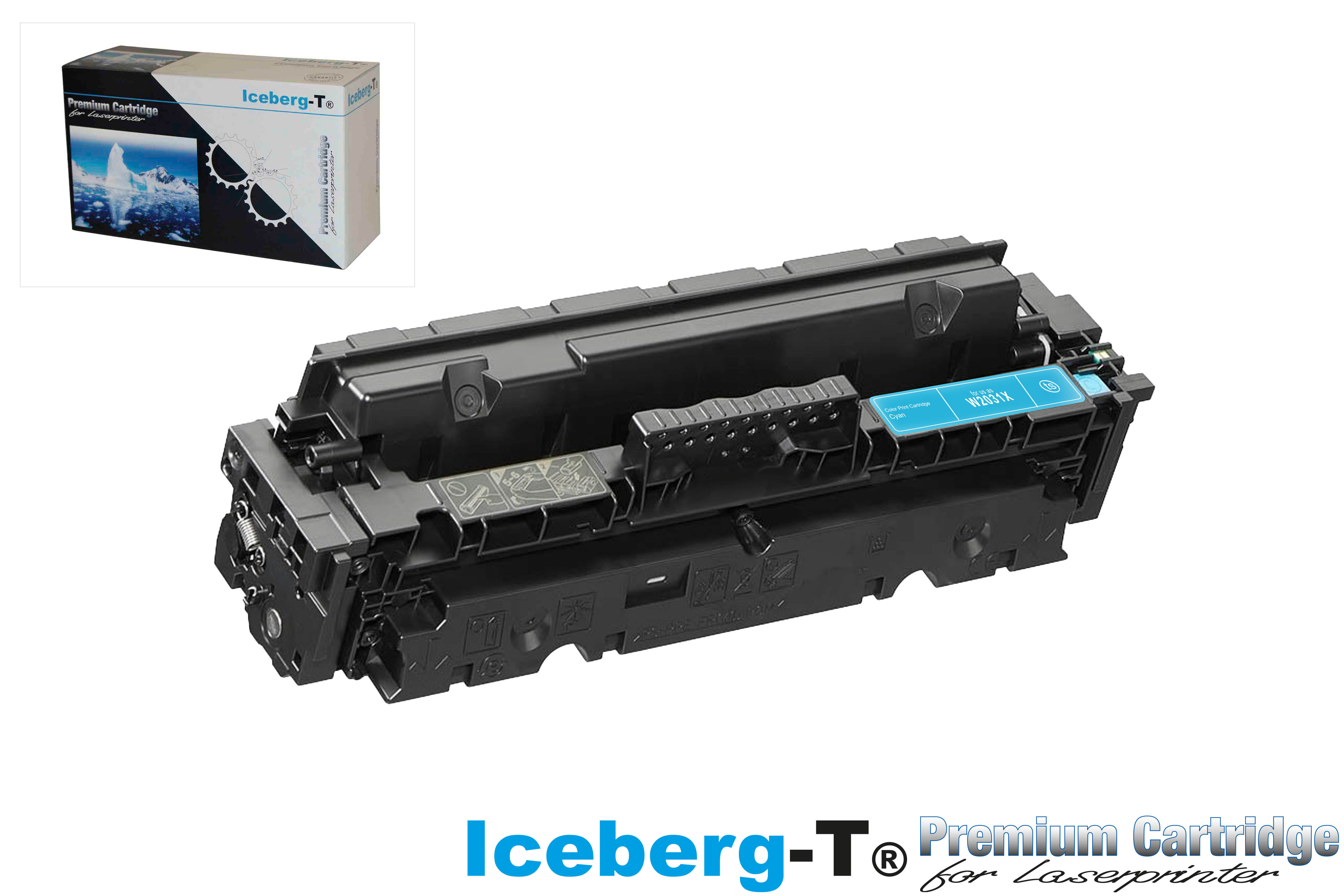 Iceberg-T Toner W2031X / 415X 6'000 Seiten, cyan