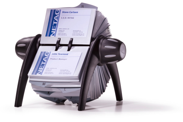 DURABLE Visifix flip 72x104mm 241701 schwarz 25-teilig