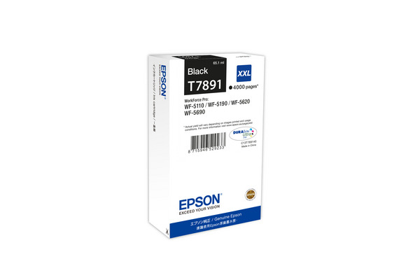 EPSON Tintenpatrone XXL schwarz T789140 WF 5110/5620 4000 Seiten