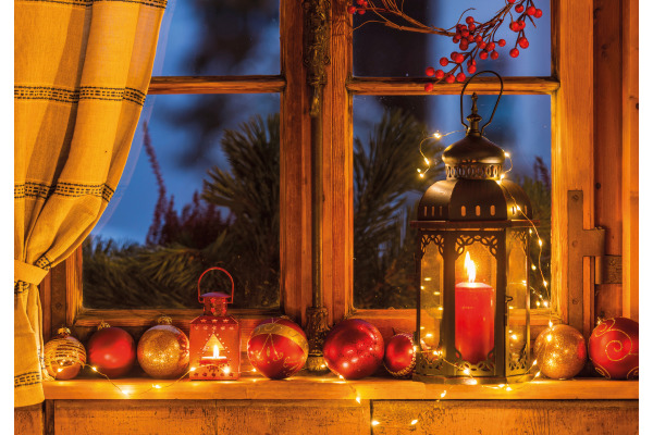 NATURVERL Weihnachtskarte Chalet 10277N Doppelkarte