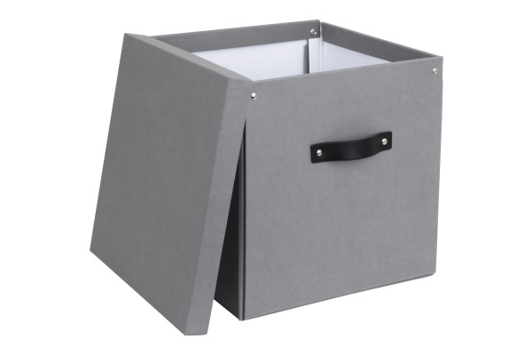 BIGSO BOX Aufbewahrungsbox Logan 154133L03 grau 31.5x31.5x31cm