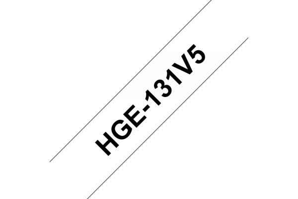 PTOUCH Band, High-Grade schwarz/klar HGe-131 12mm/8m 5 Stück