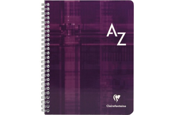 CLAIREFON Adressbuch Index A5 8549C ass., kariert, 5mm 90 Blatt