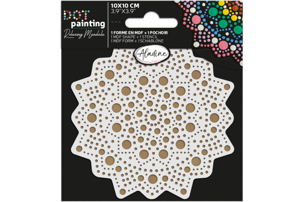 ALADINE Dot painting Punktmalerei 85497 Form & Schablone 10cm