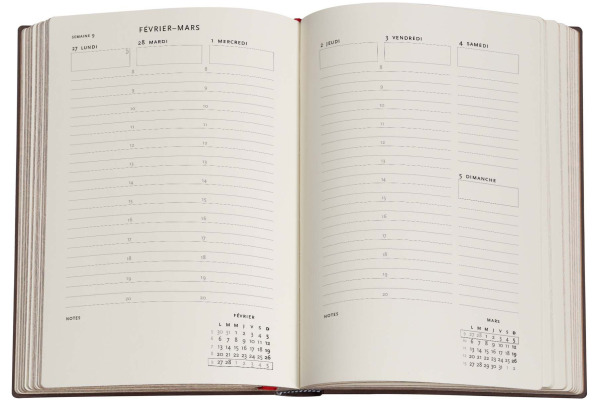 PAPERBLAN Agenda Montgolfièr. Midi 26/27 FF2110-1 1T/1S 13M FR SC 13x18cm