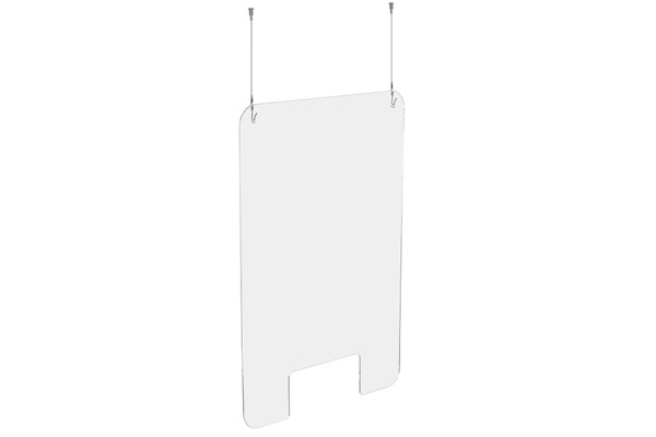 EXACOMPTA Hygienewand Exascreen 80158D Acrylglass m. Fenster 100x66cm