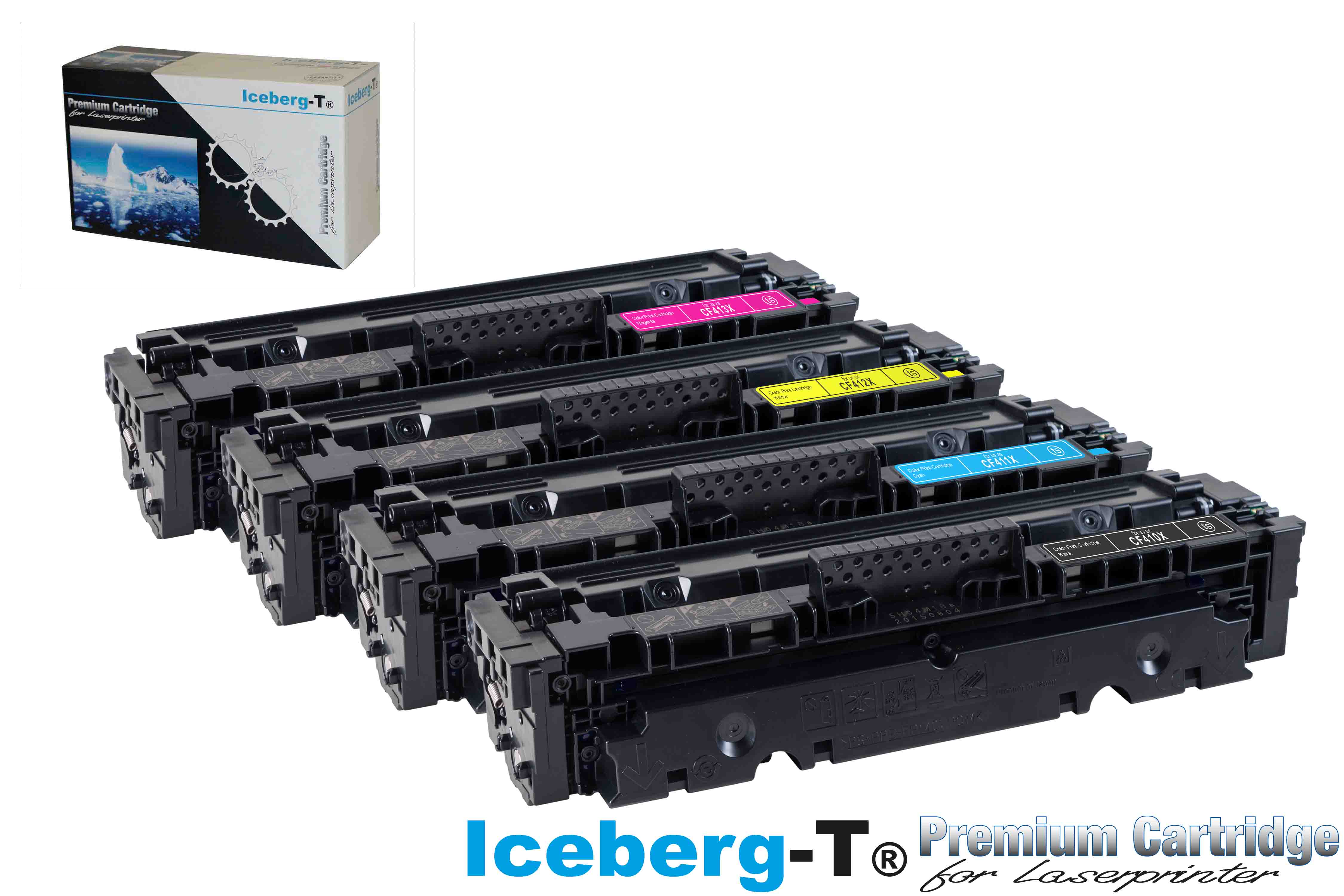 Iceberg-T Toner SET CF410X Set mit allen vier Farben