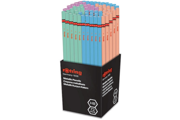 ROTRING Bleistift HB 2090067 Metallic Mixed 72 Stück