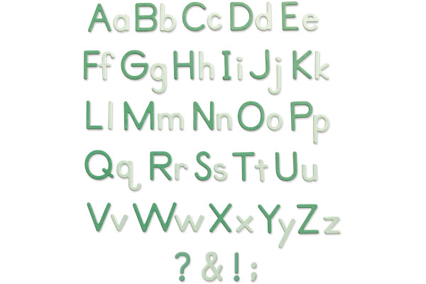 SIZZIX Stanzformen Alpha-numerisch 665335 92 Teile