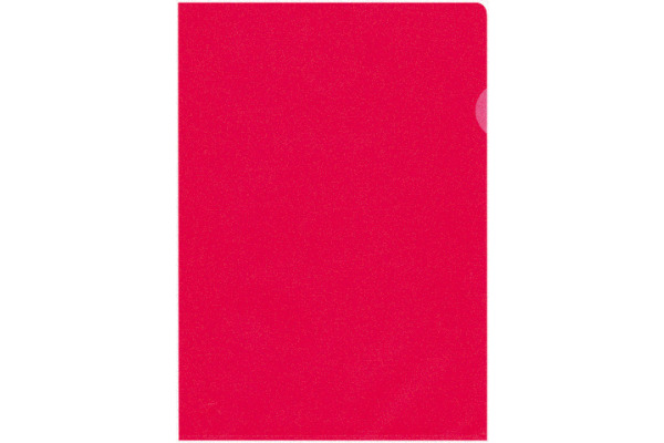 BÜROLINE Sichtmappen A4 620081 rot, matt 100 Stück