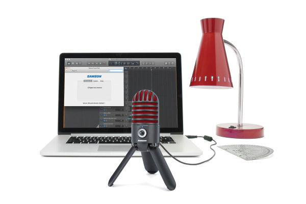 SAMSON Meteor USB Microphone bl/red SAMTRBR Studio Condenser Micro