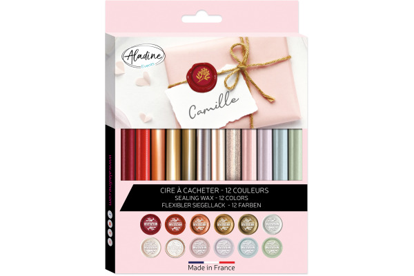 ALADINE Siegelwachs 72422 12 Farben, assortiert