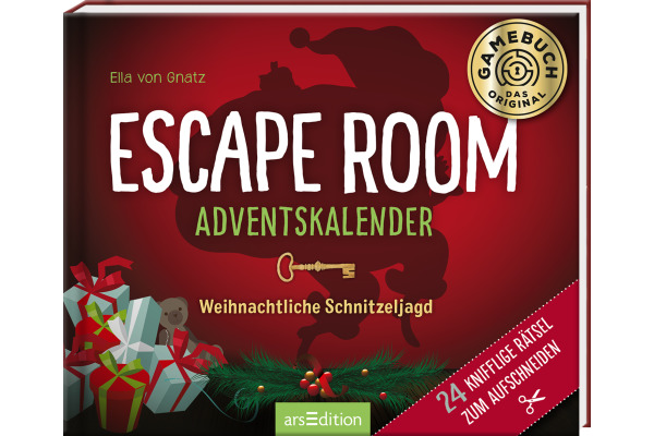 ARS EDITI Adventskalender 15.6x12.6cm 134235 Escape Room Schnitzeljagd