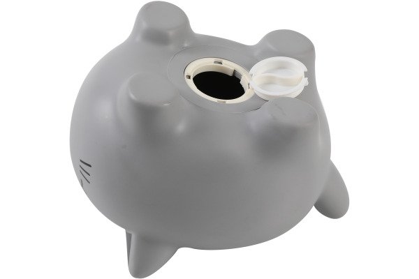I-TOTAL Sparkasse 18x15x15.5cm XL2501 Cat grey
