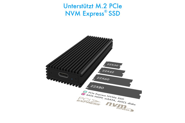ICY BOX External Case M.2 NVMe IB1816MC3 USB-C 3.1 G2 blk