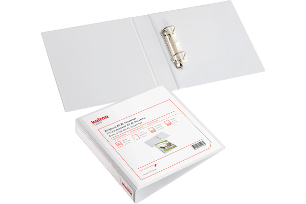 KOLMA Präs.-Ringbuch Vario 4.7cm 01.414.16 2 Ringe weiss A5+