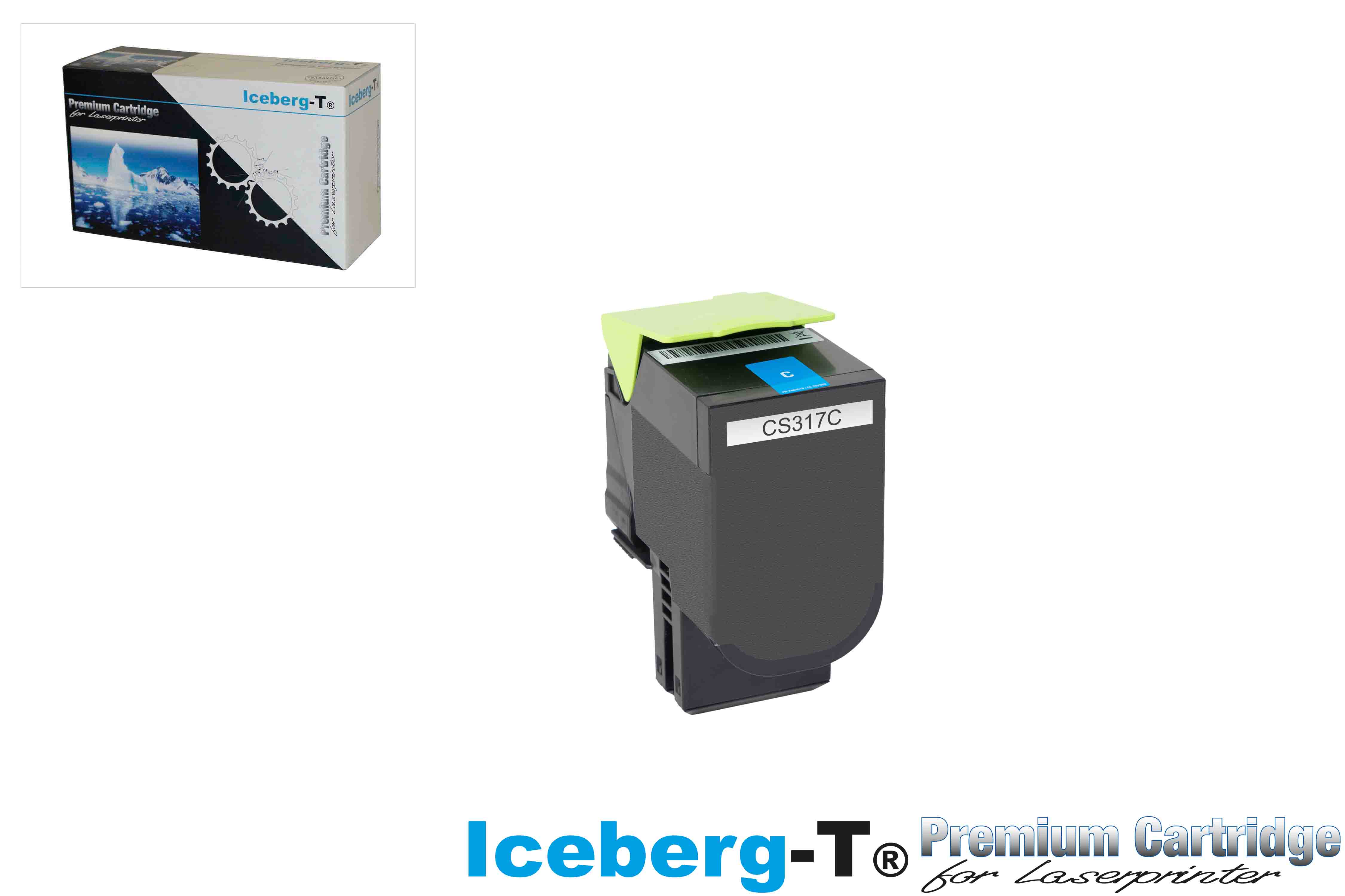 Iceberg-T Toner CS317 / 417 / 517 2'300 Seiten, cyan