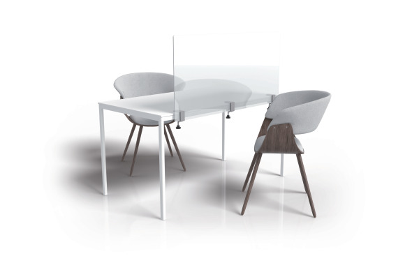 MAGNETOP. Hygienewand 1000x600mm 11029100 Acrylglas, mit Klemmhalter