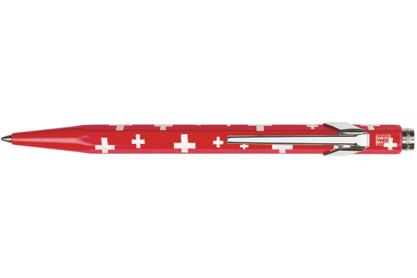 CARAN D'A Kugelschreiber 849 Swiss 849.253 rot/weiss