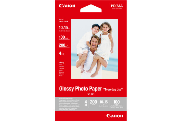 CANON Glossy Photo Paper 10x15cm GP5014x6 InkJet, Everyday 200g 100 Bl.