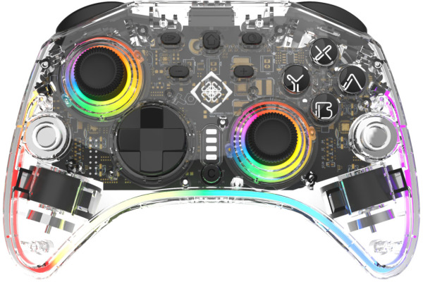 DELTACO Wireless Controller RGB GAM-198-T NSW 2, w.C-button,transp.